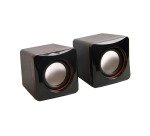 MCL HP-USB2/4 Haut-parleur 2-voies noir avec fil 4 W