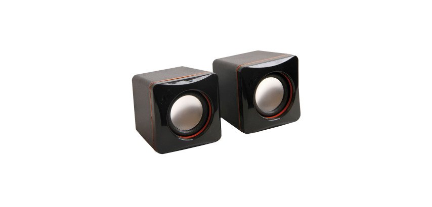 MCL HP-USB2/4 haut-parleur 2-voies Noir Avec fil 4 W