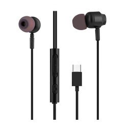 Auriculares con cable C-BUDS TnB tipo C negros