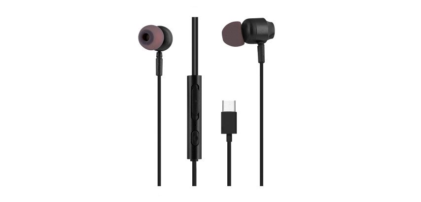 Auriculares con cable C-BUDS TnB tipo C negros
