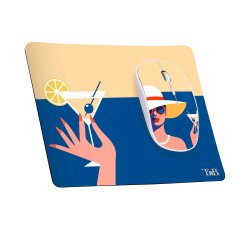 Pack de alfombrilla y ratón inalámbrico TnB COCKTAIL