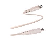 Cable USB-C / Lightning Ecológico de TnB de 1,5 m 45% reciclado de fibras vegetales - carga rápida. Color arena