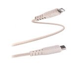 Cable USB-C / Lightning Ecológico de TnB de 1,5 m 45% reciclado de fibras vegetales - carga rápida. Color arena