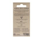 Cable USB-C / Lightning Ecológico de TnB de 1,5 m 45% reciclado de fibras vegetales - carga rápida. Color arena