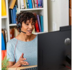 Wired HP Poly Blackwire 5220 headset