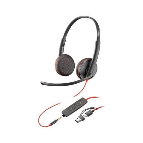 Micro headset met kabel Poly Blackwire 3225