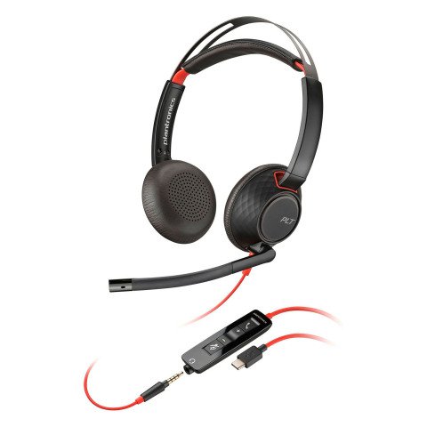 Auriculares con cable HP Poly Blackwire BW 5220 biaurales USB-C / USB-A / Jack 3,5mm