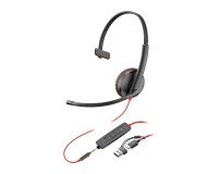 Auricular con cable HP Poly Blackwire 3215 monoaural USB-C / USB-A / Jack 3,5mm