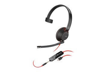Auricular con cable HP Poly Blackwire BW 5210 monoaural USB-C / USB-A / Jack 3,5mm