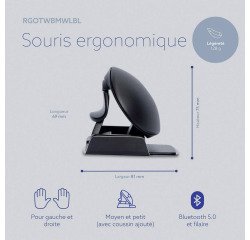 Wireless ergonomic mouse R-Go Tools Twister