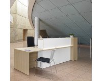 Onthaalbank rechts Well L 322 x D 85 cm met opberging en ledverlichting
