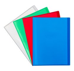 Protège-documents polypropylène translucide A4 30 pochettes - 60 vues - couleurs assorties
