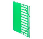 Trieur plastique Bruneau à rabats 12 divisions A4 - couleurs assorties