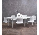 Table de réunion modulaire blanc Exprim