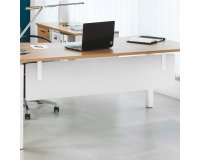 Voile de fond L 180 cm blanc Exprim