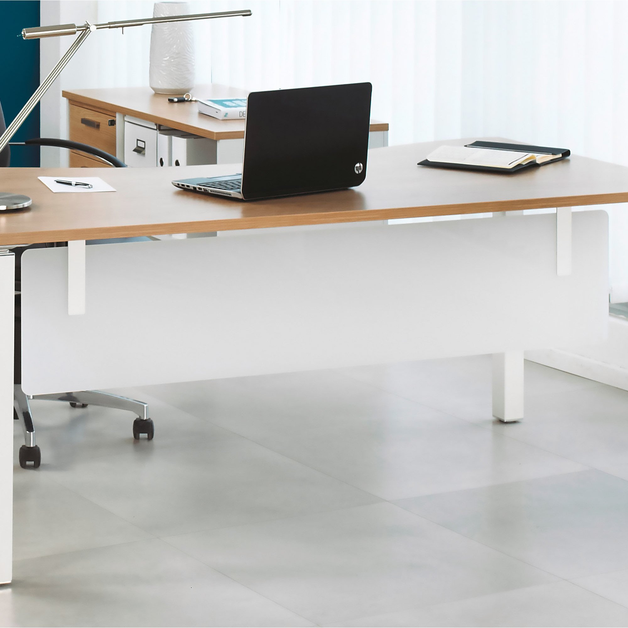 Voile de fond L 180 cm blanc Exprim