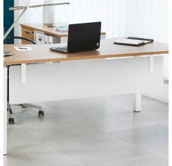 Voile de fond L 180 cm blanc Exprim