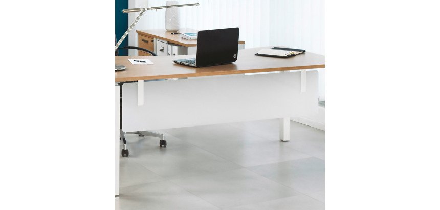 Voile de fond L 180 cm blanc Exprim