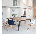 Conjunto de 2 mesas Eden Arco An 140 cm blanco 