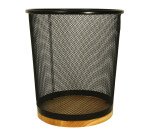 Corbeille à papier Pierre-Henry 17 L métal/bois