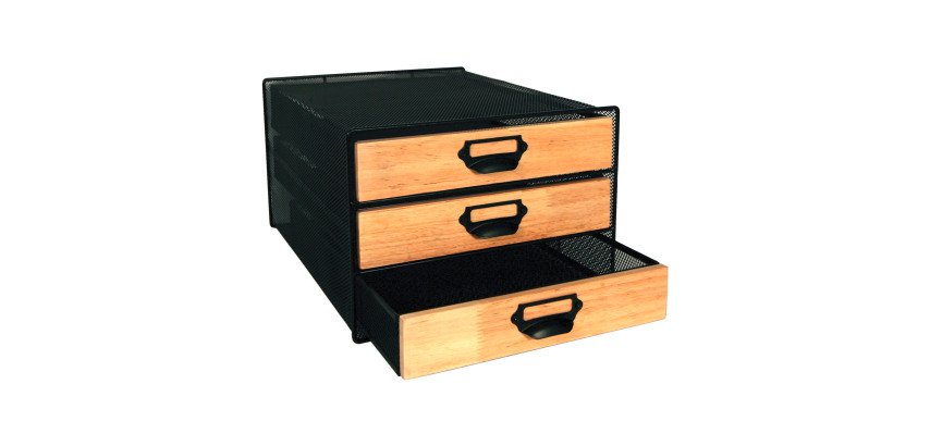 Sorting module Pierre-Henry 3 drawers metal/wood