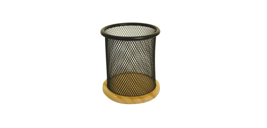 Pencil holder Pierre-Henry metal/wood