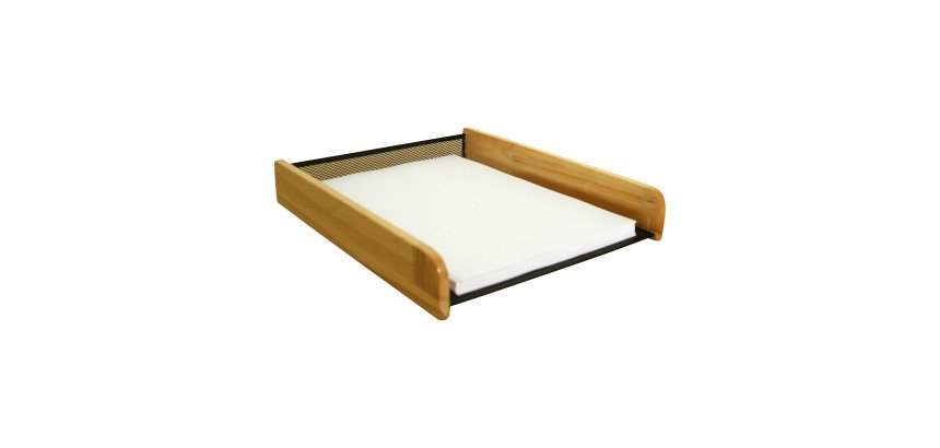 Corbeille à courrier Pierre-Henry métal/bois