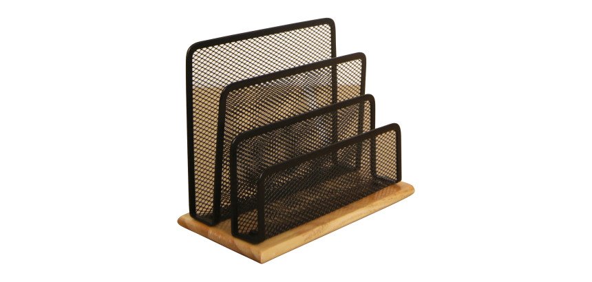 Range-lettres Pierre-Henry métal/bois