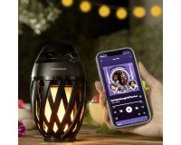 Altavoz bluethooth y lámpara LED efecto llama