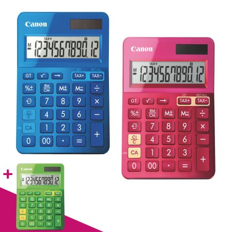 Set van 2 rekenmachines Canon LS 123K + 4 gratis
