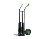 Diable acier 250kg bavette mixte - Roues increvables