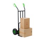 Diable acier 250kg bavette mixte - Roues increvables