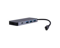 Hub Concentrador TnB iClick 6 en 1 USB tipo C (HDMI, USB-A, USB-C)