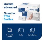 Essuie-mains pliage enchevêtré Tork H2 Advanced doux - Carton de 3780