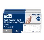 Handdoeken gewikkeld geplooid Tork H2 Advanced zacht - doos van 3780