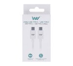 Cable Usb tipo C 1m TnB Way blanco
