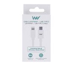 Cable usb c/lightning 1m TnB Way iPhone/iPad/iPod Blanco