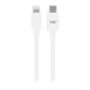 Cable usb c/lightning 1m TnB Way iPhone/iPad/iPod Blanco