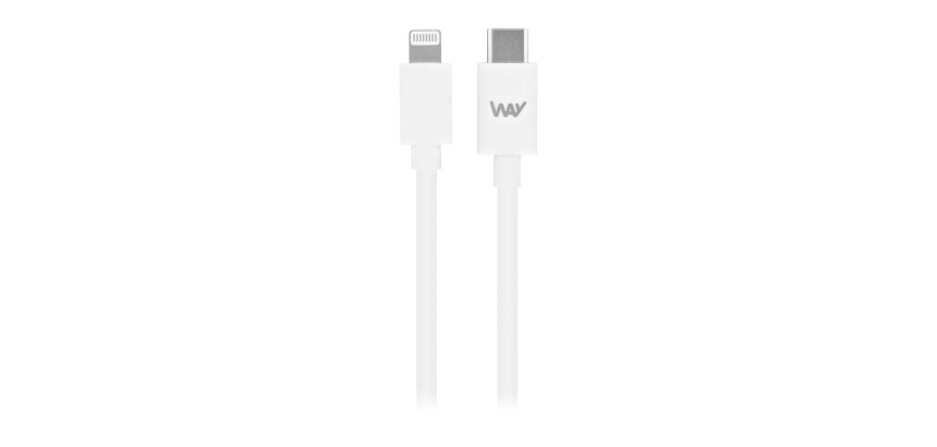 Cable usb c/lightning 1m TnB Way iPhone/iPad/iPod Blanco