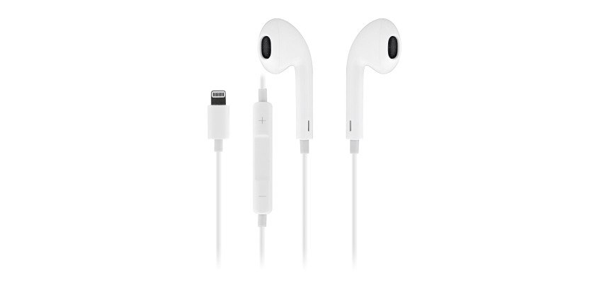 Auriculares con cable y micrófono Lightning CURV TnB Way blancos