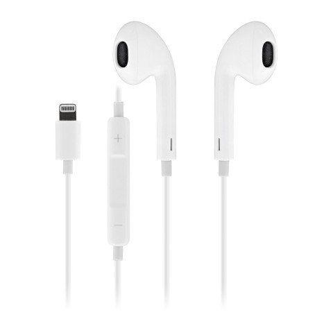 Auriculares con cable y micrófono Lightning CURV TnB Way blancos