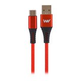 Cable Usb A/C  2m TnB Way rojo