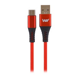 Cable Usb A/C  2m TnB Way rojo