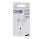 Auriculares con cable USB C CURV TnB Way Blanco