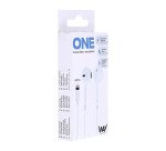 Auriculares con cable y micrófono Lightning CURV TnB Way blancos