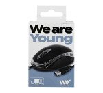 Ratón con cable TnB Way negro