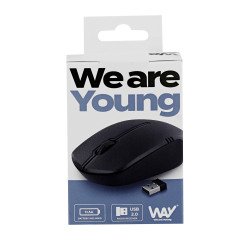Ratón inalámbrico TnB Way negro