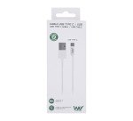 Cable USB-A/C 1m TnB Way blanco