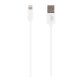 Cable Usb A/Lightning 1m TnB Way Blanco