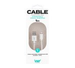 Cable Usb A/Lightning 1m TnB Way Blanco